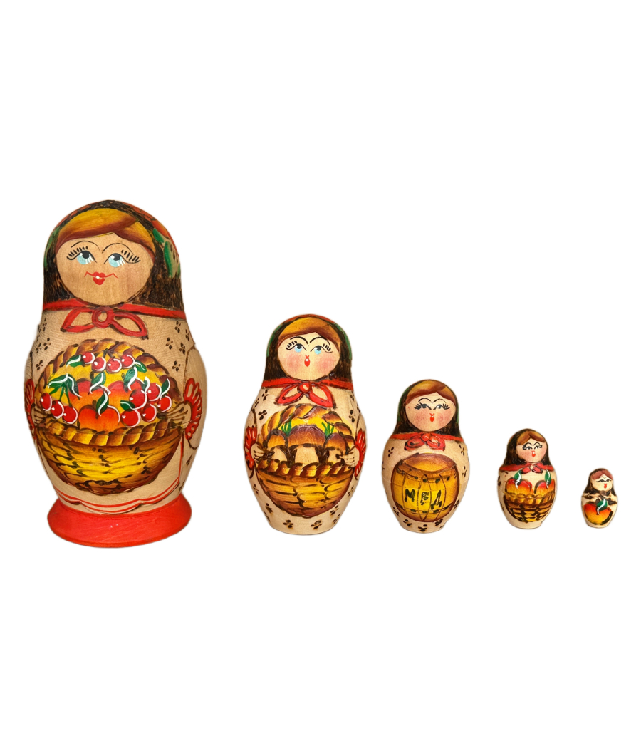 Matryoshka 5 seats 11 cm original USSR