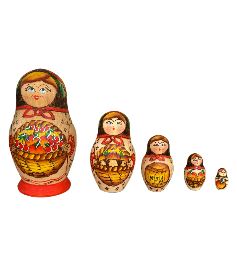 Matryoshka 5 seats 11 cm original USSR