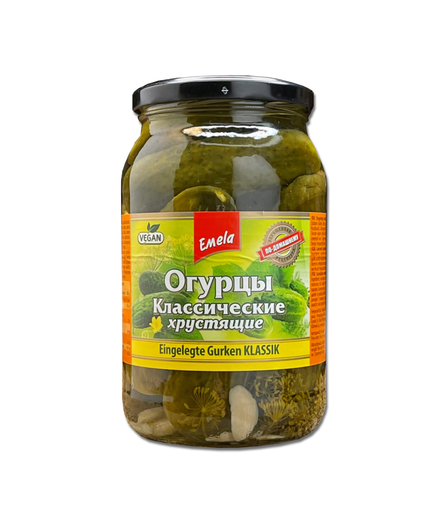 Огурцы классические хрустящие 860g