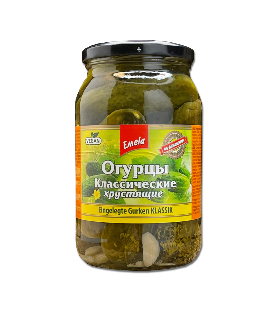 Огурцы классические хрустящие 860g