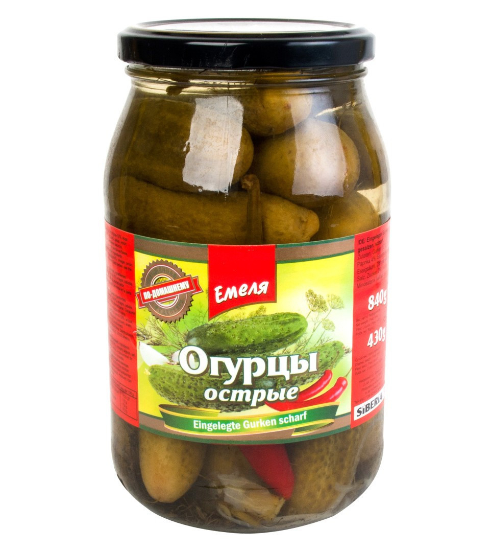 Огурцы острые 900ml